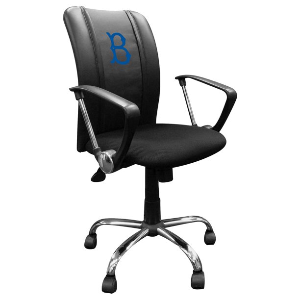Black Brooklyn Dodgers Team Curve Task Chair