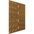 thumbnail image 2 of Ekena Millwork 19 5/8"W x 19 5/8"H Blaze EnduraWall Decorative 3D Wall Panel, Bright Coat Gold (Covers 2.67 Sq. Ft.), 2 of 6