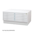 thumbnail image 2 of safco products flat file closed base for 5-drawer 4996whr flat file, sold separately, white, 2 of 2
