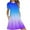 Purple, variant on Uaswgudfs 2025 Casual Women's A-Line Tiered Ruffle Midi Dress - Summer Short Sleeve Round Neck with Breathable Fabric for Daily Wear Blue L