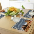 thumbnail image 4 of Ambesonne American Place Mats Set of 4, Cartoon Grand Canyon, Standard Size, Blue Orange, 4 of 6