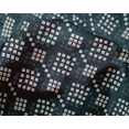 thumbnail image 4 of oneOone Silk Tabby Navy Blue Fabric Geometric Bandhani Fabric For Sewing Printed Craft Fabric By The Yard 42 Inch Wide, 4 of 4