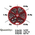 thumbnail image 3 of Yatlte Fishing Weights Sinker, 100pcs Lead Split Shot Fishing Line Sinkers, Lead Split Shot Weight Tackle Box Removable Round Fishing Sinker Assortment for Saltwater Freshwater, 3 of 6