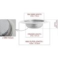 thumbnail image 3 of 2-Pack Sink Strainer - 4.5" Wide Rim - Rust-Resistant Stainless Steel Kitchen Drain Strainer to Prevent Clogs - Dishwasher Safe, 3 of 5