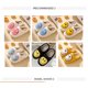 thumbnail image 3 of FAYUEKEY Pantuflas para mujer, lindas y esponjosas, con cara sonriente, para casa, 44, 3 of 3