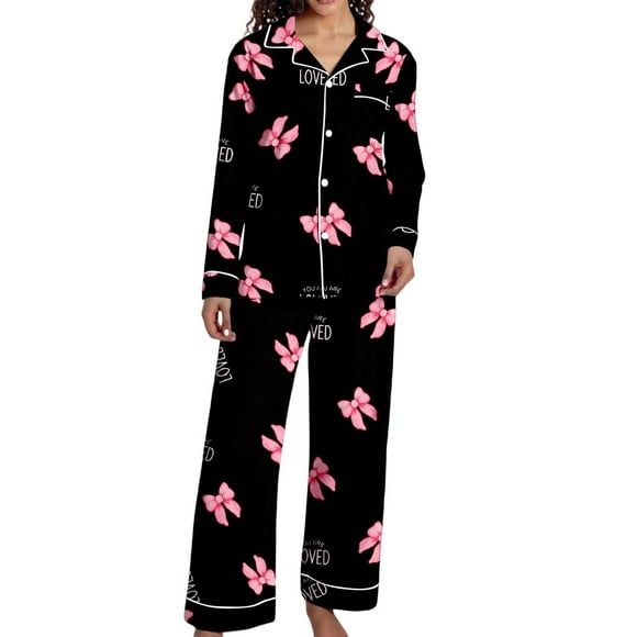 Soft Pajama Comfortable Sleepwear Pants And Top For Cozy Nights And Relaxing At Home With Breathable Fabric For All Season Wearability And Easy Care Women Pajama Sets Pink Xl