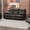 Brown, variant on Contemporary Living Room Faux Leather Upholstered Sofa, Brown
