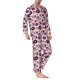 thumbnail image 2 of Fotbe Skull lips record Guitar Pijama de Hombre con Estampado de Manga Larga, Conjunto de 2 Piezas, Ropa de Dormir Suave y Cómoda con Bolsillos-XX-Large, 2 of 7
