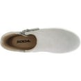 thumbnail image 3 of Soda Flat Women Chelsea Shoes Side Zipper Canvas Suede Casual High Top Hidden Platform Sneakers White Sole Flatform Cushion Foam booties ROUTE-G Gray IMSU 9, 3 of 5