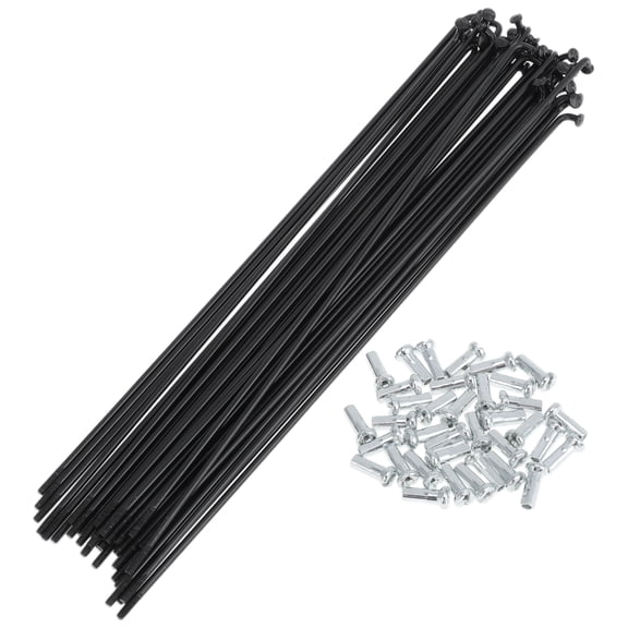 36 Set 14G Bicycle Spokes 189mm Bike Wheel Spokes Carbon Steel Black