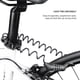 thumbnail image 3 of Combinación De Código De 4 Dígitos Candado De Contraseña De Bicicleta Reiniciable Candado De Cable De Seguridad Ligero Negro Con Cable Espiral Telescópico Para Bicicleta Bicicleta Sweethay OD009609-01, 3 of 6