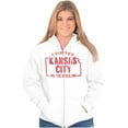 thumbnail image 4 of I Visited Kansas City Funny Souvenir Unisex Fleece Graphic Zip Up Hoodie Brisco Brands 4X, 4 of 5