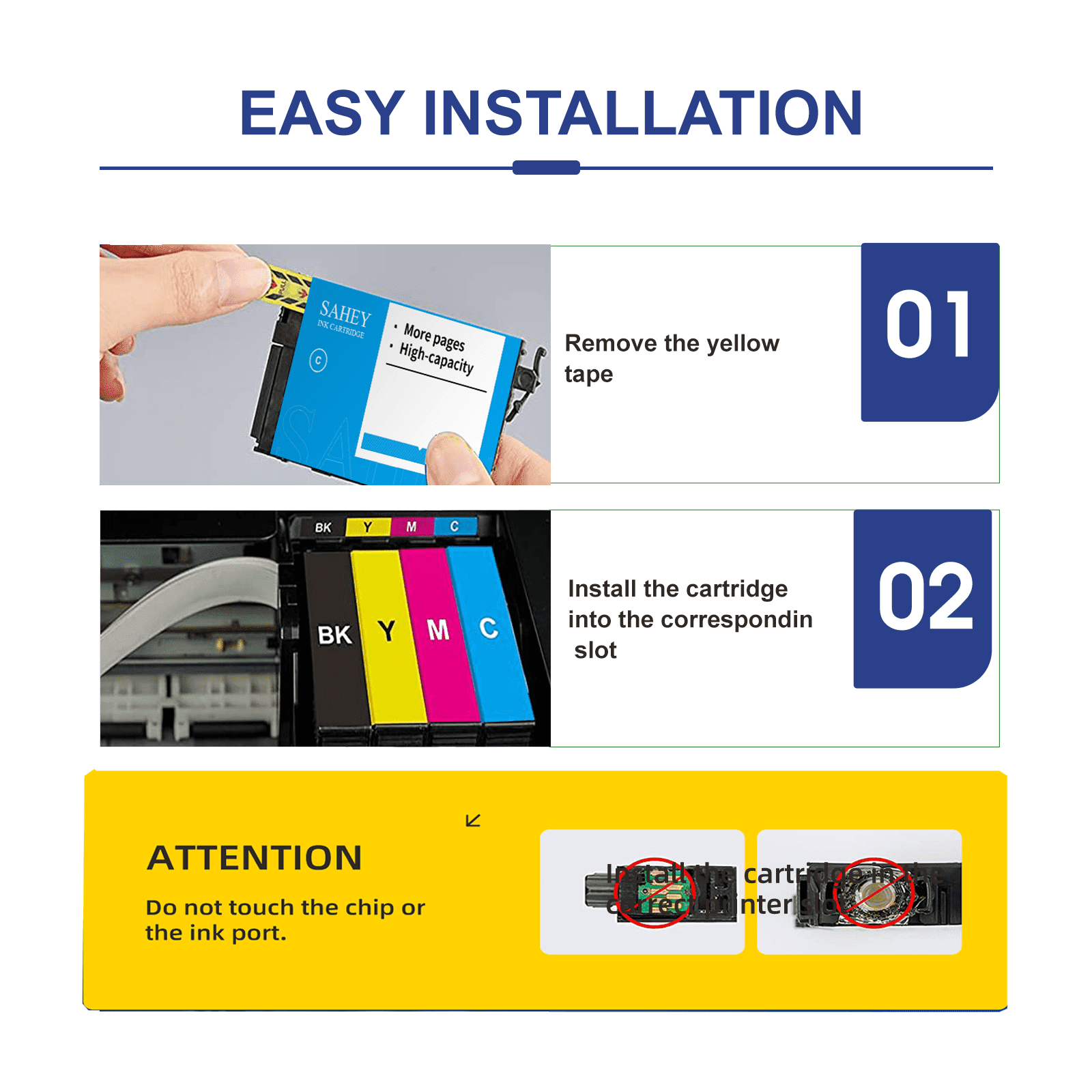 Ink Compatible for Epson Ink Cartridges for Expression Home XP-5200 Workforce WF-2960 Printer ink (5-Pack)