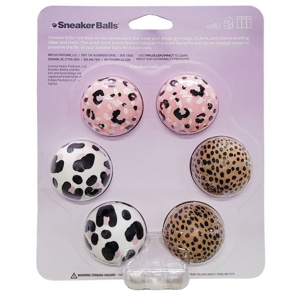 Sneaker Balls Lavender Scented Shoe Freshener, Swirls, 6 Pack