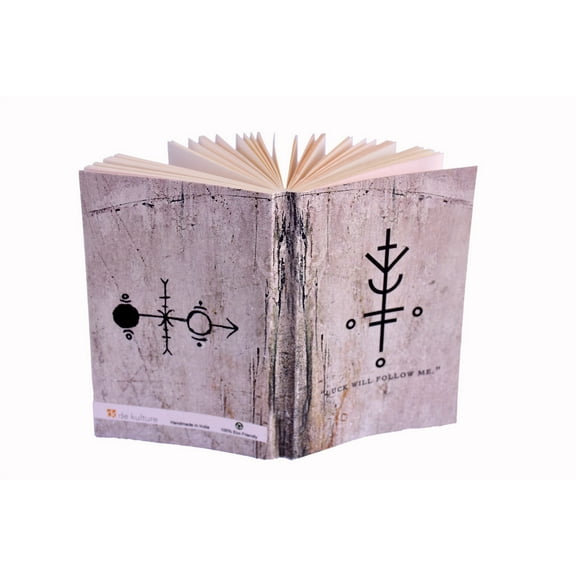 De Kulture Works Luck Artwork Notebook Diary 140 Pages, 125 GSM