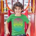 thumbnail image 3 of Tee Hunt Sugar Skull Calavera Diamond Eyes Youth T-Shirt Day of the Dead Kids, Green, Medium, 3 of 5