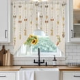thumbnail image 6 of Easter Swag Valances for Windows 2 Pack, Kitchen Window Curtains 36 Inch Length, Vintage Funny Country Bunny Eggs Cute Bow Beige Privacy Swag Curtains for Living Room/Bathroom with Rod Pocket 36"x36", 6 of 8