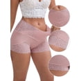 thumbnail image 3 of DARING DIVA Women's Lace Seamless Tummy Control Hip Lifting Panties L Pink, 3 of 6