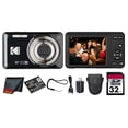 thumbnail image 1 of Kodak PIXPRO FZ55 Digital Camera (Black) (FZ55BK) + 32GB Card + Case + Cleaning Cloth, 1 of 8