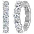 thumbnail image 1 of Pendientes Modernos Ring02 1Pza Arco Plata Metal/Circón., 1 of 1