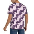 thumbnail image 2 of Lsque Leopard Print Pattern Mens Polo Golf Shirts Funny Graphics Shorts Sleeve Button Shirts Baseball T-shirt-Large, 2 of 7