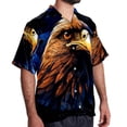 thumbnail image 2 of Starry bird Men's Short Sleeve Printed Button Down Hawaiian Beach Shirts, 2 of 6