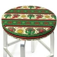 thumbnail image 3 of Xecao Vintage Mexican Print Stool Covers Offer Stylish, Washable Protection for PU Round Bar Stools, Perfect for Home or Commercial Use.-12 inch, 3 of 7