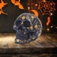thumbnail image 3 of Adorno de esqueleto de flores, decoración de Halloween, escultura artesanal de resina, estatua de para armario, escritorio, oficina,, 3 of 4