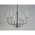 thumbnail image 6 of Maxim 10326SBR Wesley 6-Light Chandelier, 6 of 7