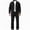31-Black, variant on Men Two Piece Textured Set Long Sleeve Cargo Button Down Shirt and Drawstring Pants Sets Casual Fashion Workwear OutfitsS