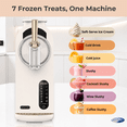 thumbnail image 2 of Whynter 1.6 Qt 7-in-1 Slushie & Soft Serve Ice Cream Maker, Compressor, Gold White, 2 of 10