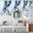 thumbnail image 4 of Designart "Ethereal Elixir Blue Grey Tranquility IX" Abstract Shapes Metal Wall Decor, 4 of 5