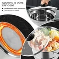 thumbnail image 3 of Wekvgz 2Pcs Stainless Steel Pot with Visible Lid and Handle Multifunctional Steamer Pot with Deep Fry Basket Practical Pasta Pot with Steamer Rack for Cooking Gravies Silver, 3 of 10