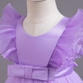 thumbnail image 3 of Baby Girls 3D Flower Dress Bowknot Pageant Party Wedding Birthday Gown, 12M-5T, 3 of 7