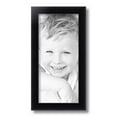 thumbnail image 2 of ArtToFrames 7" x 15" Satin Black Bull Nose Picture Frame, 7x15 inch Black Wood Poster Frame (WOM-1417), 2 of 7