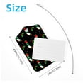 thumbnail image 4 of Square 2Pack PU Leather Christmas Cruise Luggage Tag with Privacy Cover and Stainless Steel Ring - Suitable for Travel Handbags Backpacks Luggage Tags, 4 of 6