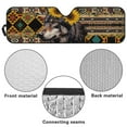 thumbnail image 6 of Uorisanigo Windshield Sun Shade for 2018-2024 2025 Jeep Wrangler JL / 2020-2024 Jeep Gladiator JT,Aztec Wolf Sunflower Windshield Sunshade Window Sun Visor Blocks UV Rays Heat, 6 of 7
