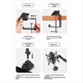 thumbnail image 1 of Brazo de Micrófono Giratorio de 360°, Soporte para Micrófono con Clip y Adaptador de 3/8 Pulgada A 5/8 Pulgada. Soporte para Micrófono, Negro, 1 of 5