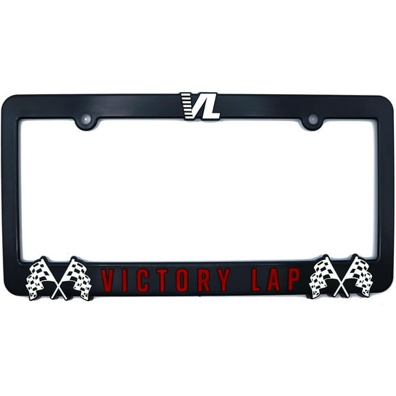 Holder for License Plate License Plate Holder for Nipsey Hussle for Victory Lap License Plate Frame (Red and White) Exclusive 3D License Plate Covers Mod-L07P-6