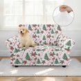 thumbnail image 4 of XYZCANDO Christmas Flower Stretch Armchair Slipcover Universal Sofa Covers for Living Room Dogs Pet Furniture Protection Polyester Armchair Slipcovers with Anti Slip Foam Sticks, 4 of 6