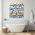 Blue Dog Paw Print Wall Art Painting On Canvas Vintage Farmhouse blue-dog-paw-print-wall-art-painting-on-canvas-vintage-farmhouse