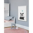 thumbnail image 2 of Marmont Hill "Panda Flower" by Katarina Snygg Framed Painting Print, 2 of 2
