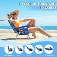 thumbnail image 3 of WaleafBackpack Beach Chairs for Adults,2 Pack Folding Heavy Duty Camping Chair with Large Pockets and Cup Holder, 3 of 7