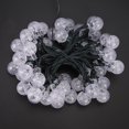 thumbnail image 4 of 6.5m 30LED Waterproof Bubble Ball Solar Power String Light for Outdoor Garden Courtyard DecorationWarm Wihte 2.5cm Light Ball, 4 of 5