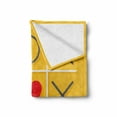 thumbnail image 2 of Love Soft Flannel Fleece Throw Blanket, Tic-Tac-Toe Game with Xoxo Flat Design Let Me Kiss You Funny Romantic Illustration, Cozy Plush for Indoor and Outdoor Use, 50" x 60", Yellow Red, by Ambesonne, 2 of 6