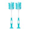 Dr. Brown's Deluxe Baby Bottle Brush with Vent Brush and Sturdy Bristles, BPA Free, Blue, 2 Pack