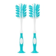 Dr. Brown's Deluxe Baby Bottle Brush with Vent Brush and Sturdy Bristles, BPA Free, Blue, 2 Pack