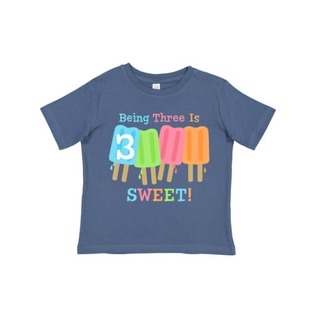 

Inktastic Ice Pop 3rd Birthday Gift Toddler Toddler Girl T-Shirt