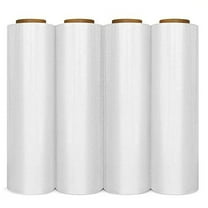 18" x 1500' 80 Gauge 4 Rolls Pallet Wrap Stretch Film Hand Shrink Wrap 1500FT