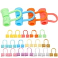thumbnail image 5 of 24pcs Reusable Straw Cover Cap Silicone Straw Tip Covers Drinking Straw Protective Caps, 5 of 7